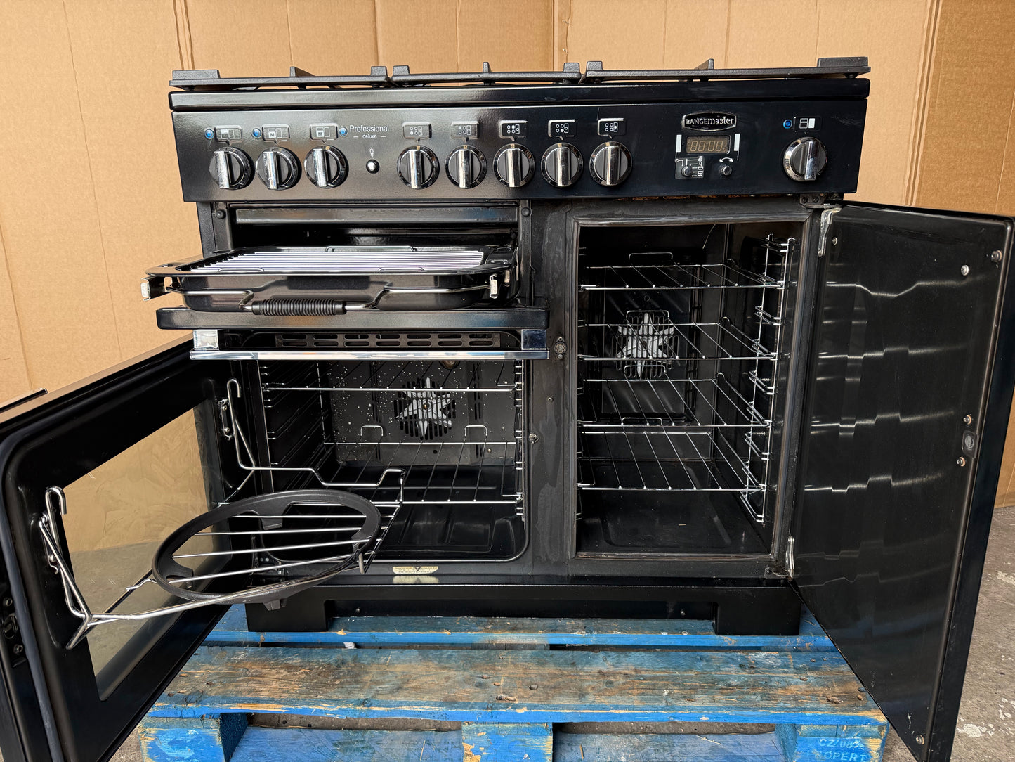 RANGEMASTER PROFESSIONAL DELUXE 100 FSD DUAL FUEL BLACK