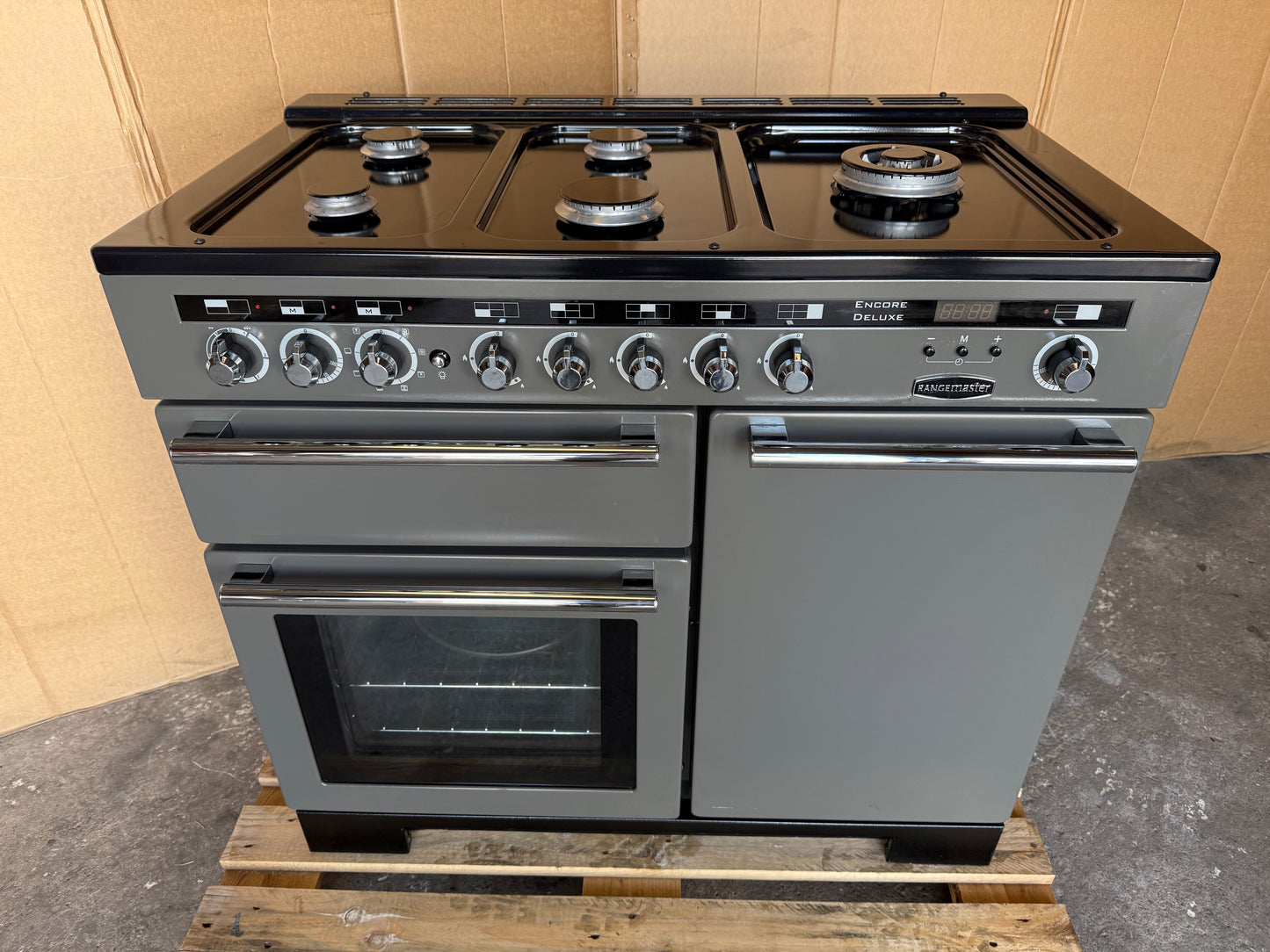 RANGEMASTER ENCORE DELUXE 100 DUAL FUEL FSD SLATE/CHROME