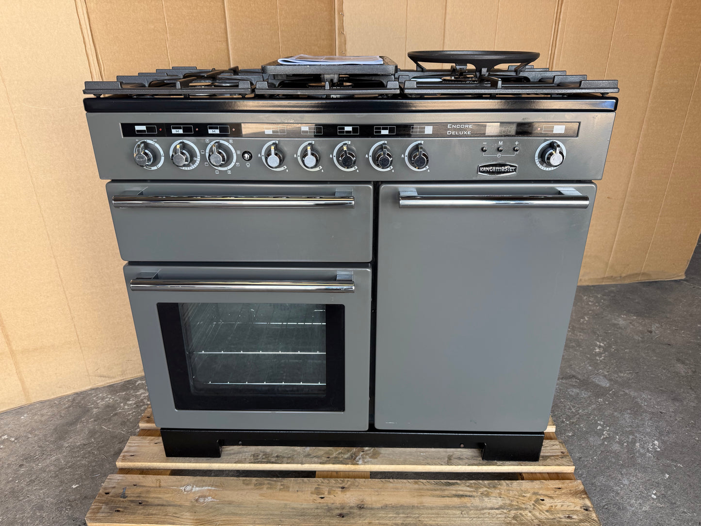 RANGEMASTER ENCORE DELUXE 100 DUAL FUEL FSD SLATE/CHROME