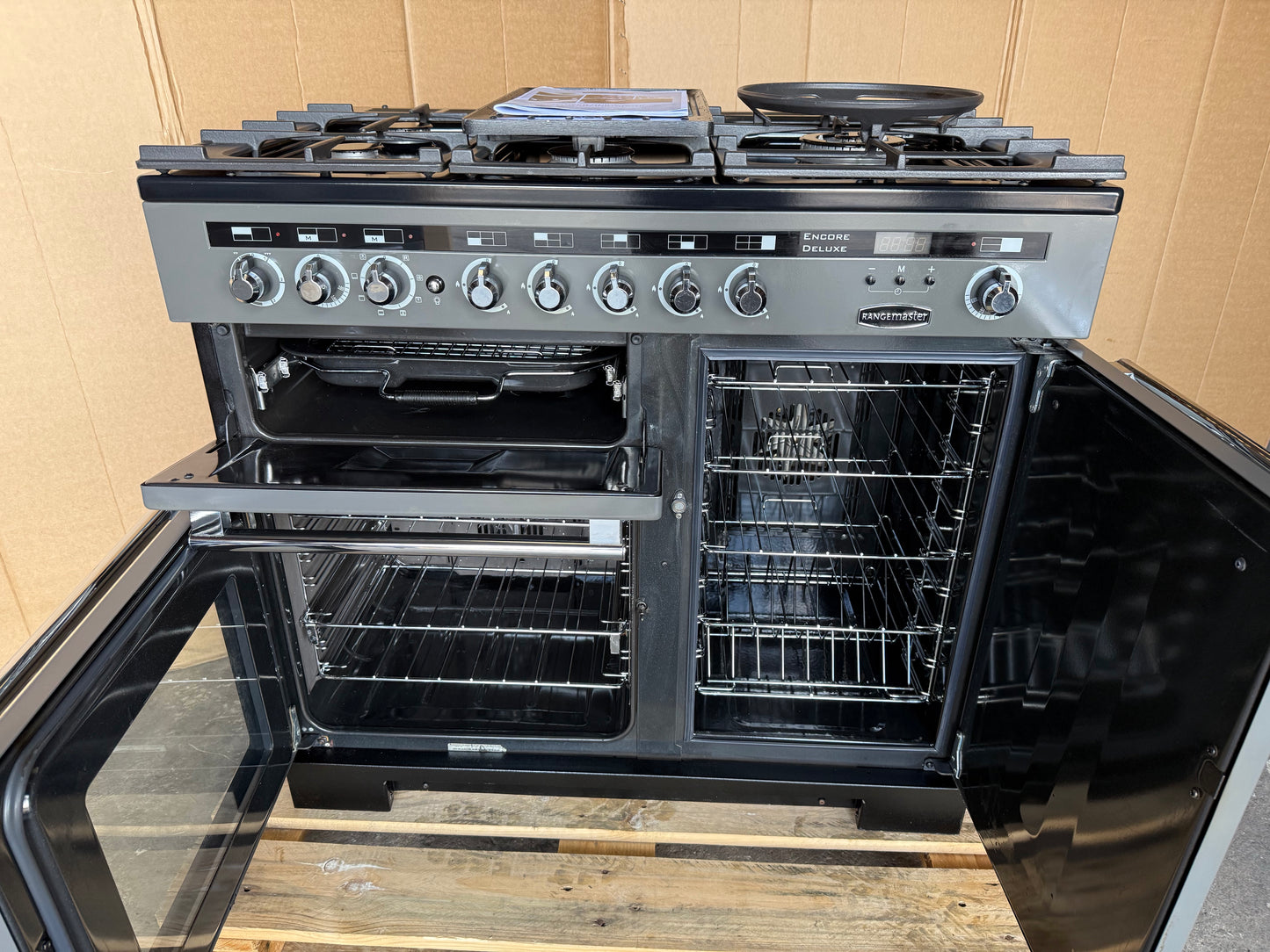RANGEMASTER ENCORE DELUXE 100 DUAL FUEL FSD SLATE/CHROME