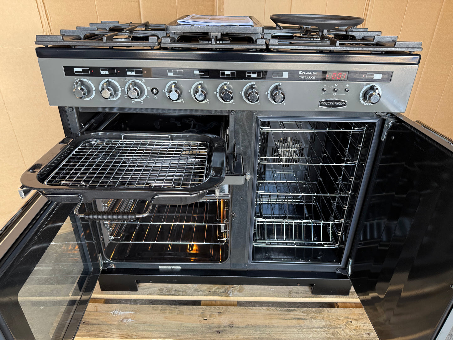 RANGEMASTER ENCORE DELUXE 100 DUAL FUEL FSD SLATE/CHROME