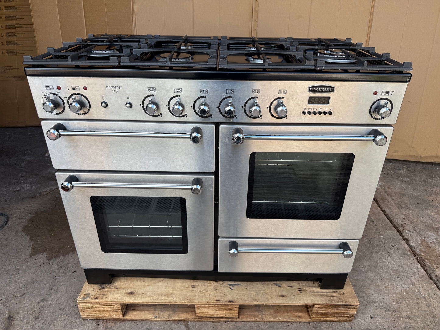 RANGEMASTER KITCHENER 110 DUAL FUEL FSD STAINLESS STEEL