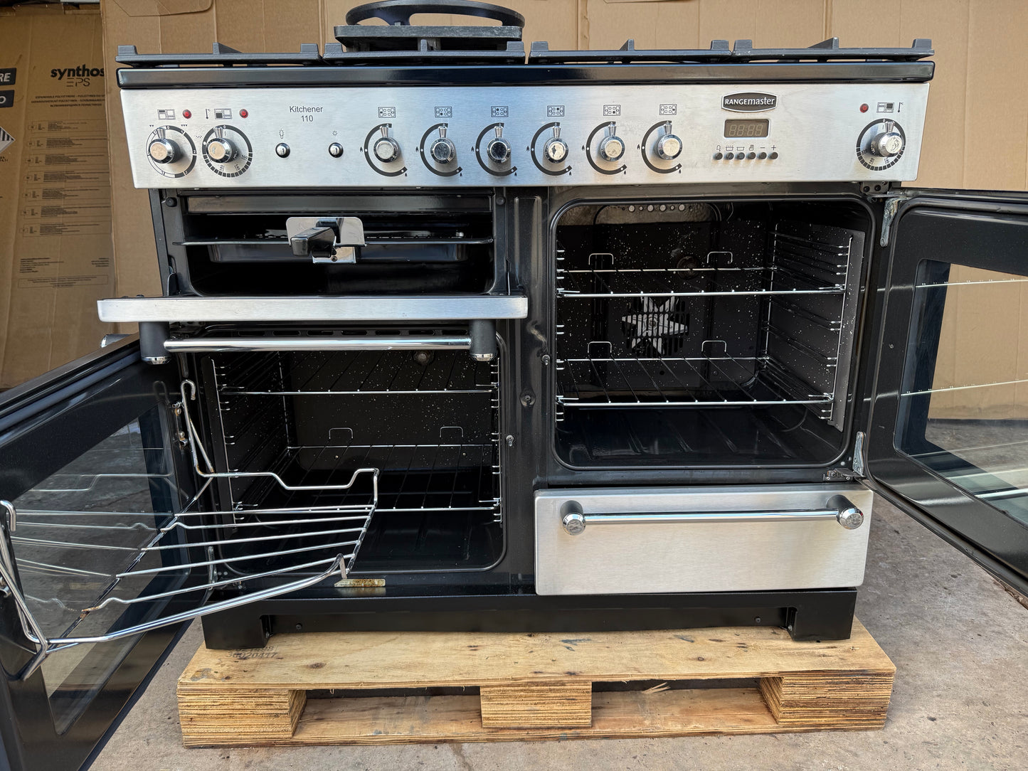 RANGEMASTER KITCHENER 110 DUAL FUEL FSD STAINLESS STEEL