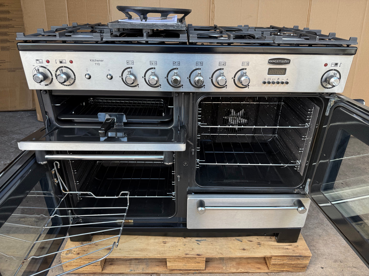 RANGEMASTER KITCHENER 110 DUAL FUEL FSD STAINLESS STEEL
