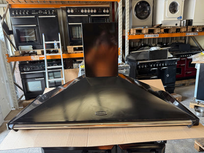 RANGEMASTER 110CM BLACK/BRASS EXTRACTOR HOOD