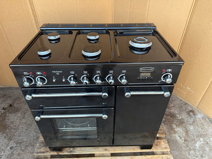 RANGEMASTER KITCHENER 90 DUAL FUEL FSD BLACK COOKER