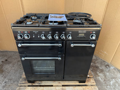 RANGEMASTER KITCHENER 90 DUAL FUEL FSD BLACK COOKER