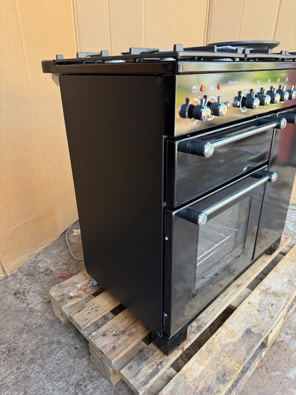RANGEMASTER KITCHENER 90 DUAL FUEL FSD BLACK COOKER