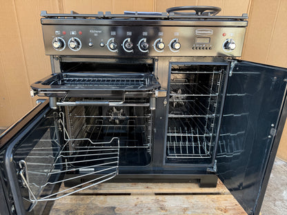 RANGEMASTER KITCHENER 90 DUAL FUEL FSD BLACK COOKER