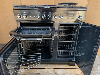 RANGEMASTER KITCHENER 90 DUAL FUEL FSD BLACK COOKER