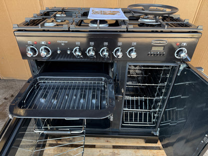 RANGEMASTER KITCHENER 90 DUAL FUEL FSD BLACK COOKER