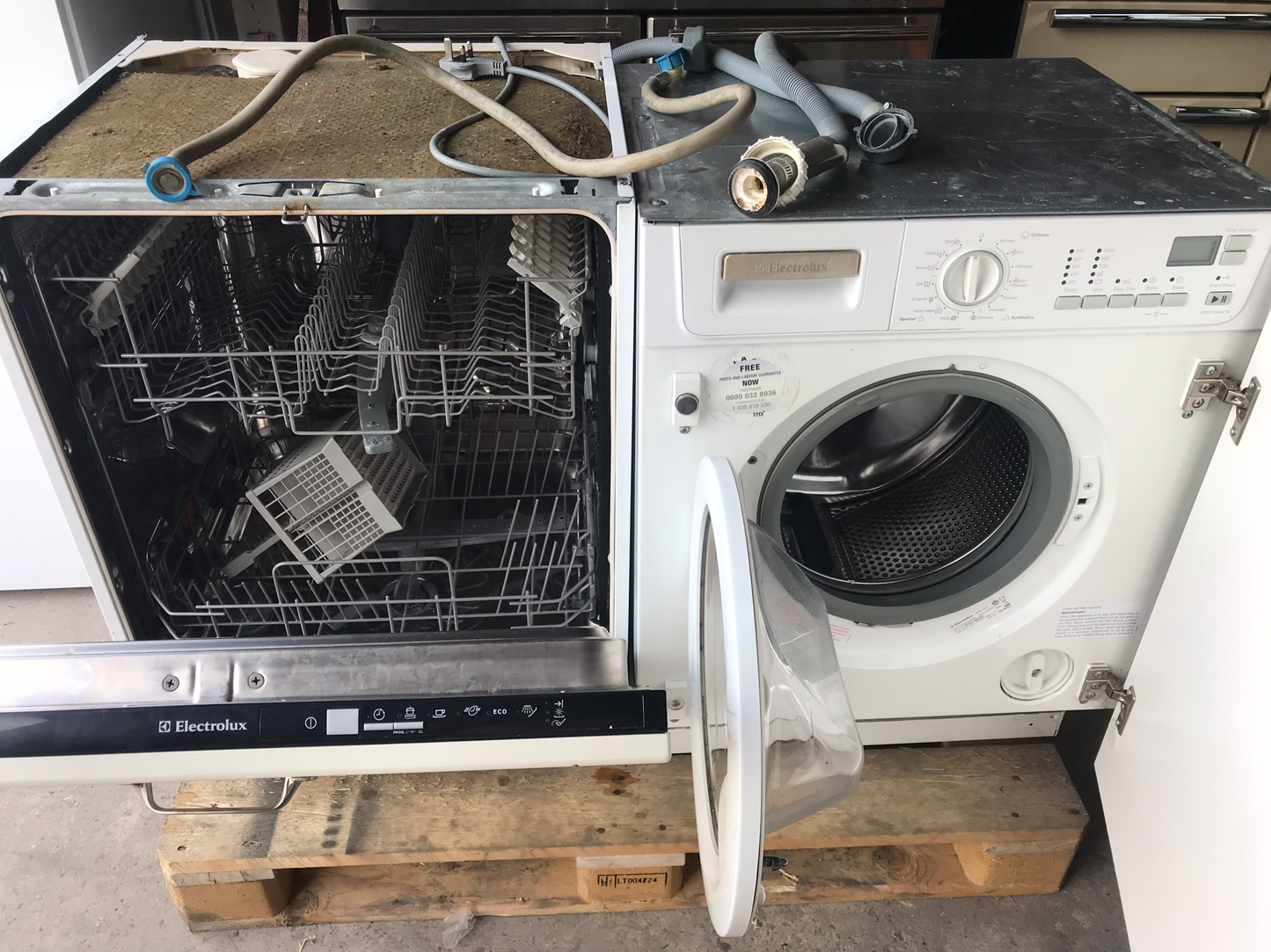 ELECTROLUX INTEGRATED WASHING MACHINE & DISHWASHER