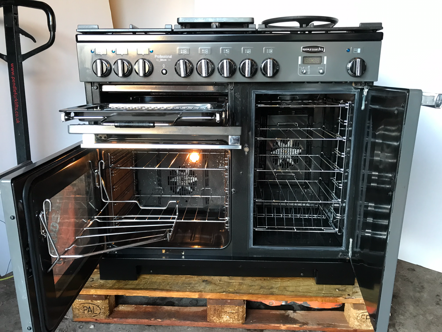 RANGEMASTER PROFESSIONAL DELUXE 100 DUAL FUEL FSD SLATE CHROME COOKER