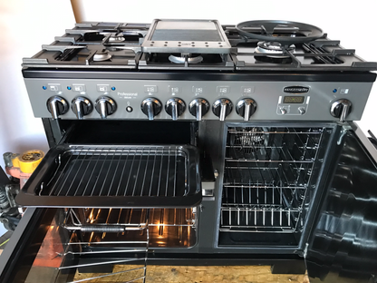RANGEMASTER PROFESSIONAL DELUXE 100 DUAL FUEL FSD SLATE CHROME COOKER