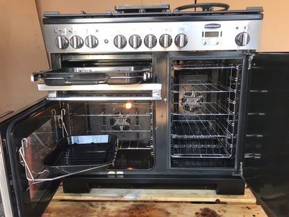 RANGEMASTER PROFESSIONAL DELUXE 100 DUAL FUEL FSD STAINLESS STEEL