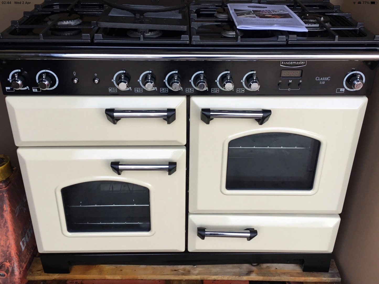 RANGEMASTER CLASSIC 110 cream LPG NATURAL GAS