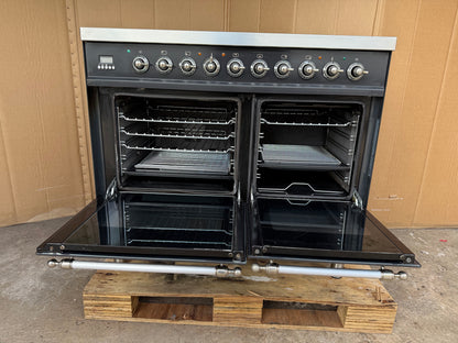 BRITANNIA 100CM CERAMIC GUN METAL ALL ELECTRIC COOKER