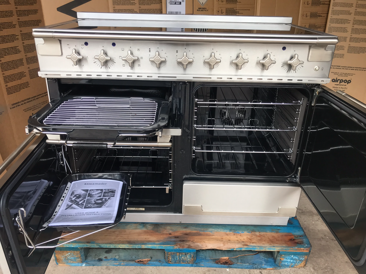 RANGEMASTER ELISE 110 INDUCTION STAINLESS STEEL ALL ELECTRIC