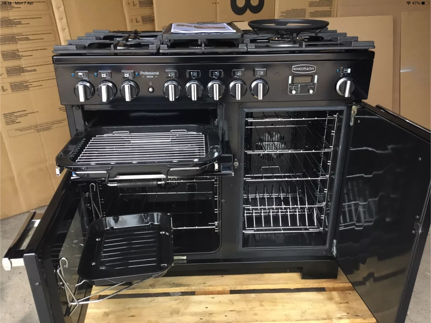 RANGEMASTER PROFESSIONAL DELUXE 100 FSD BKACK. IMMACULATE CONDITION