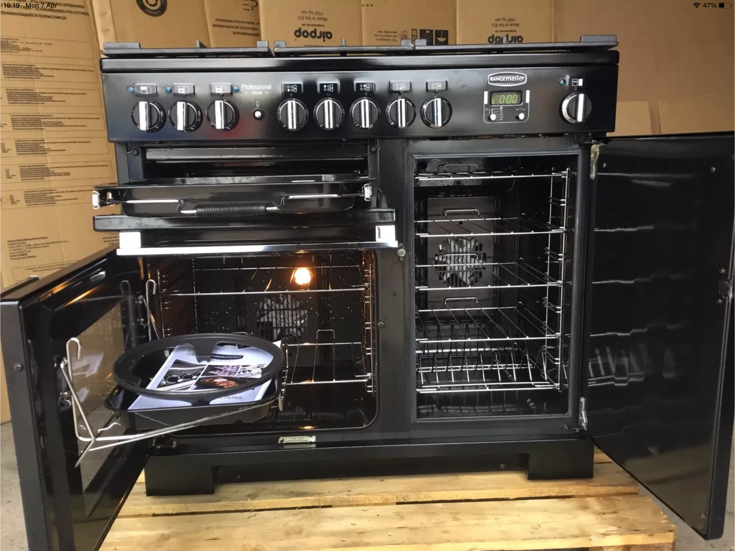 RANGEMASTER PROFESSIONAL DELUXE 100 FSD BKACK. IMMACULATE CONDITION