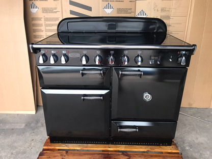 RANGEMASTER ELAN 110 INDUCTION BLACK WITH CHROME SPIRAL HANDLES