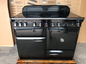 RANGEMASTER ELAN 110 INDUCTION BLACK WITH CHROME SPIRAL HANDLES