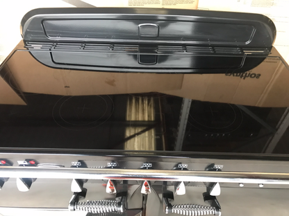 RANGEMASTER ELAN 110 INDUCTION BLACK WITH CHROME SPIRAL HANDLES