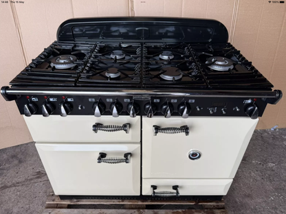 RANGEMASTER ELAN 110 DUAL FUEL CREAM WITH HOOD