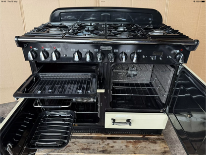 RANGEMASTER ELAN 110 DUAL FUEL CREAM WITH HOOD