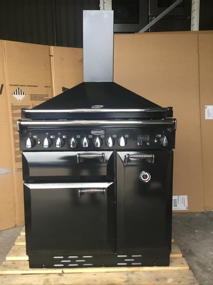 RANGEMASTER ELAN 90 DUAL FUEL BLACK WITH HOOD
