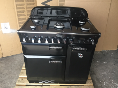 RANGEMASTER ELAN 90 DUAL FUEL BLACK WITH HOOD