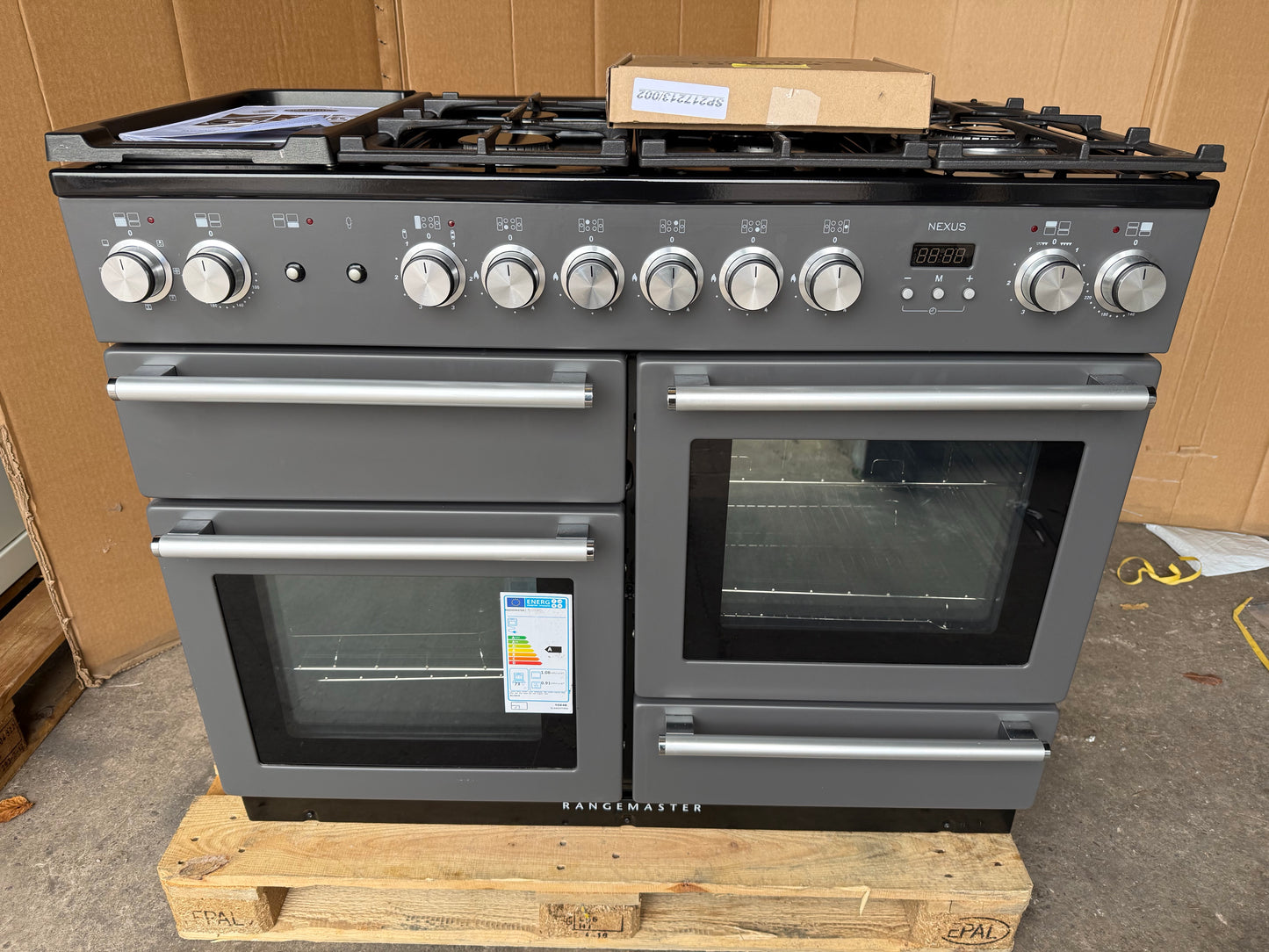 RANGEMASTER NEXUS 110 DUAL FUEL FSD SLATE/CHROME COOKER