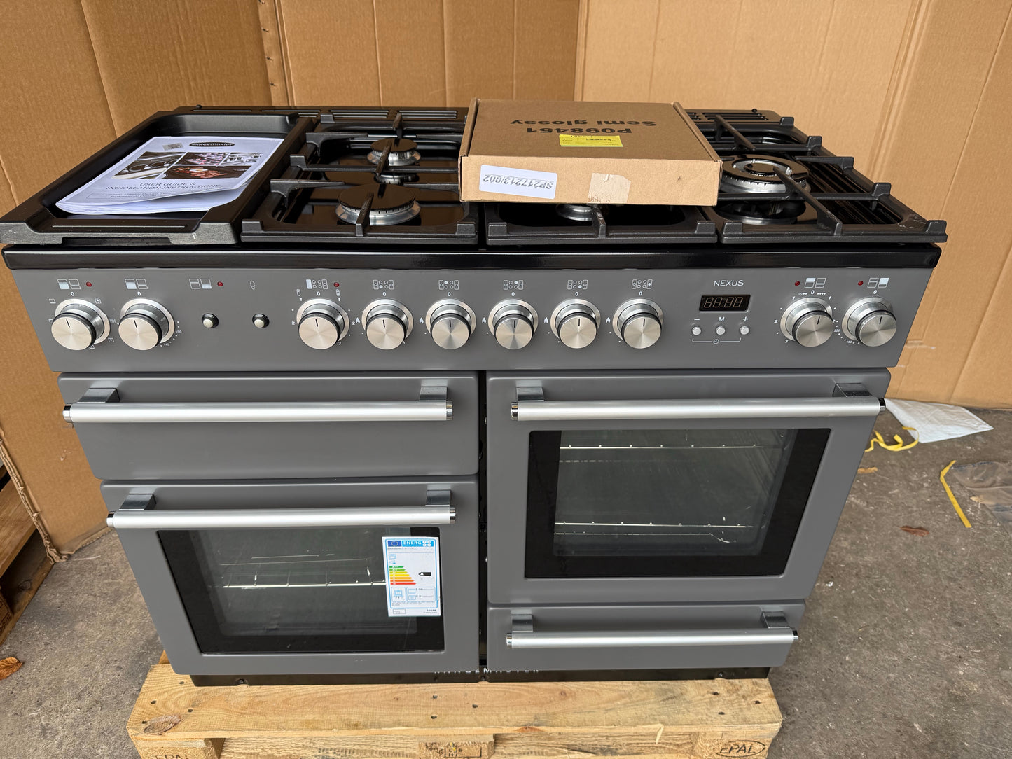 RANGEMASTER NEXUS 110 DUAL FUEL FSD SLATE/CHROME COOKER