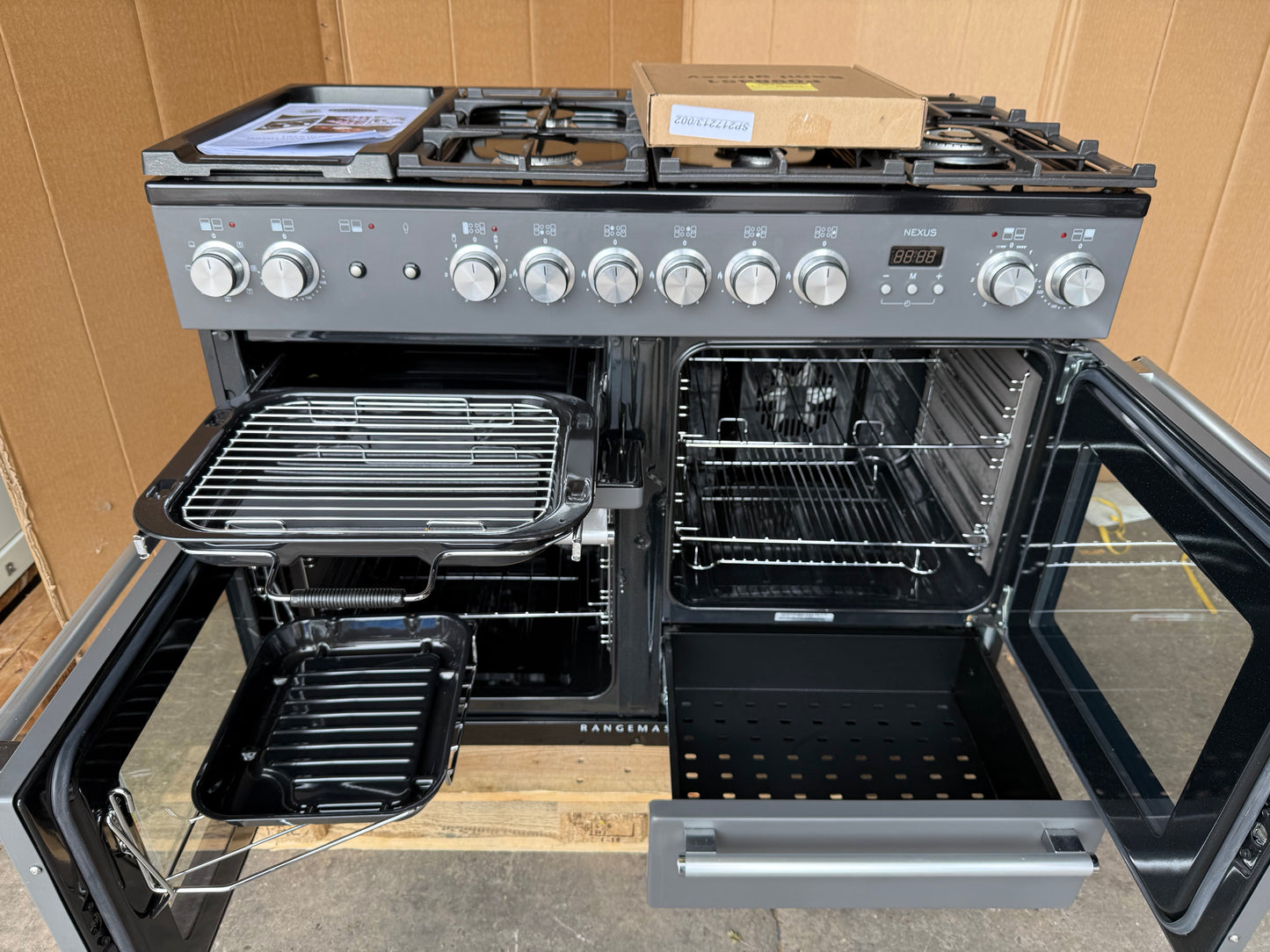 RANGEMASTER NEXUS 110 DUAL FUEL FSD SLATE/CHROME COOKER