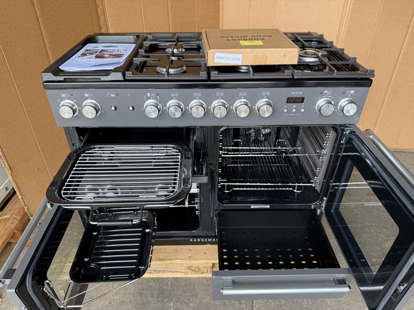 RANGEMASTER NEXUS 110 DUAL FUEL FSD SLATE/CHROME COOKER