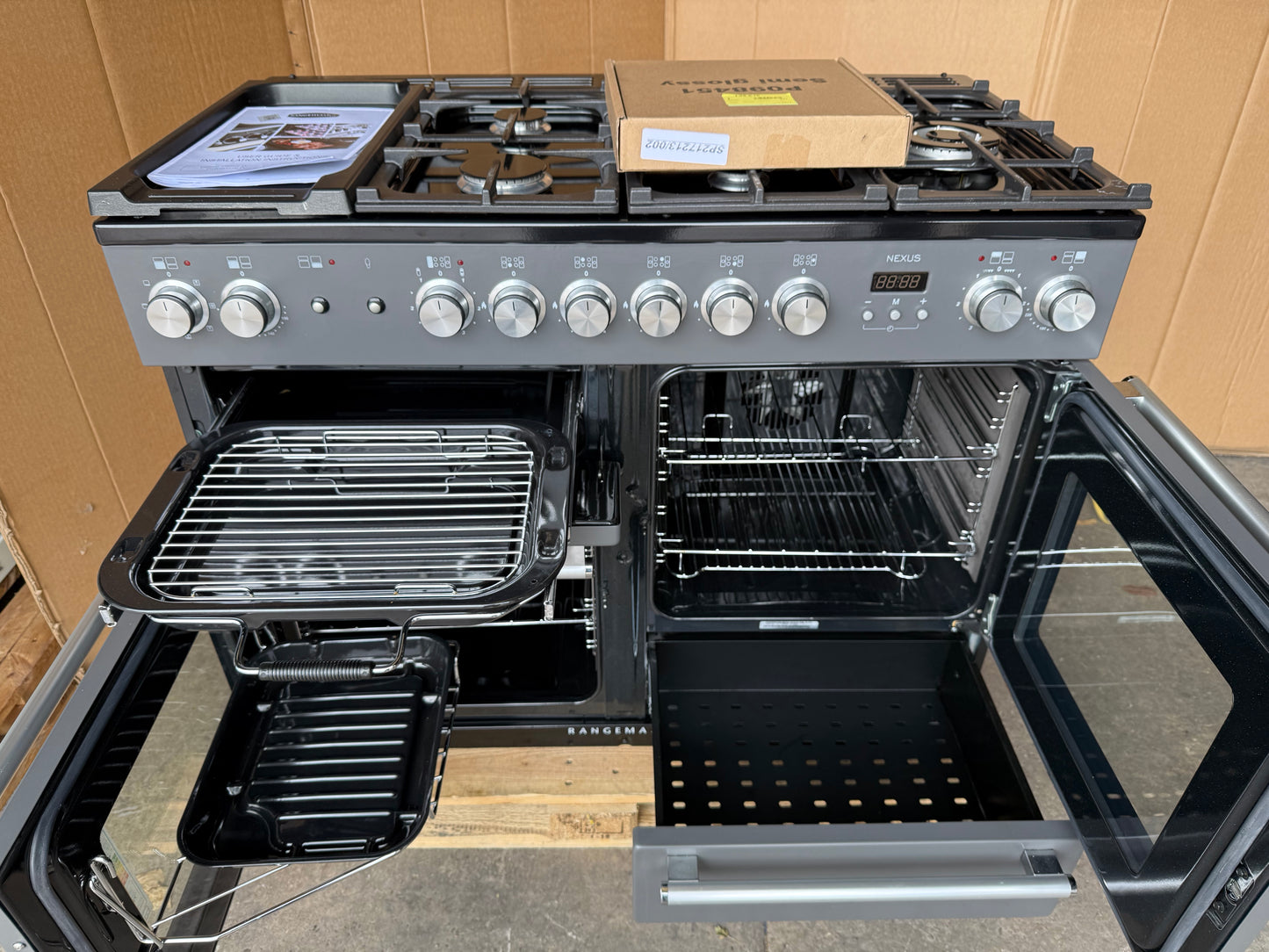 RANGEMASTER NEXUS 110 DUAL FUEL FSD SLATE/CHROME COOKER
