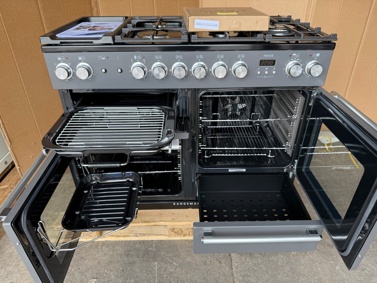 RANGEMASTER NEXUS 110 DUAL FUEL FSD SLATE/CHROME COOKER