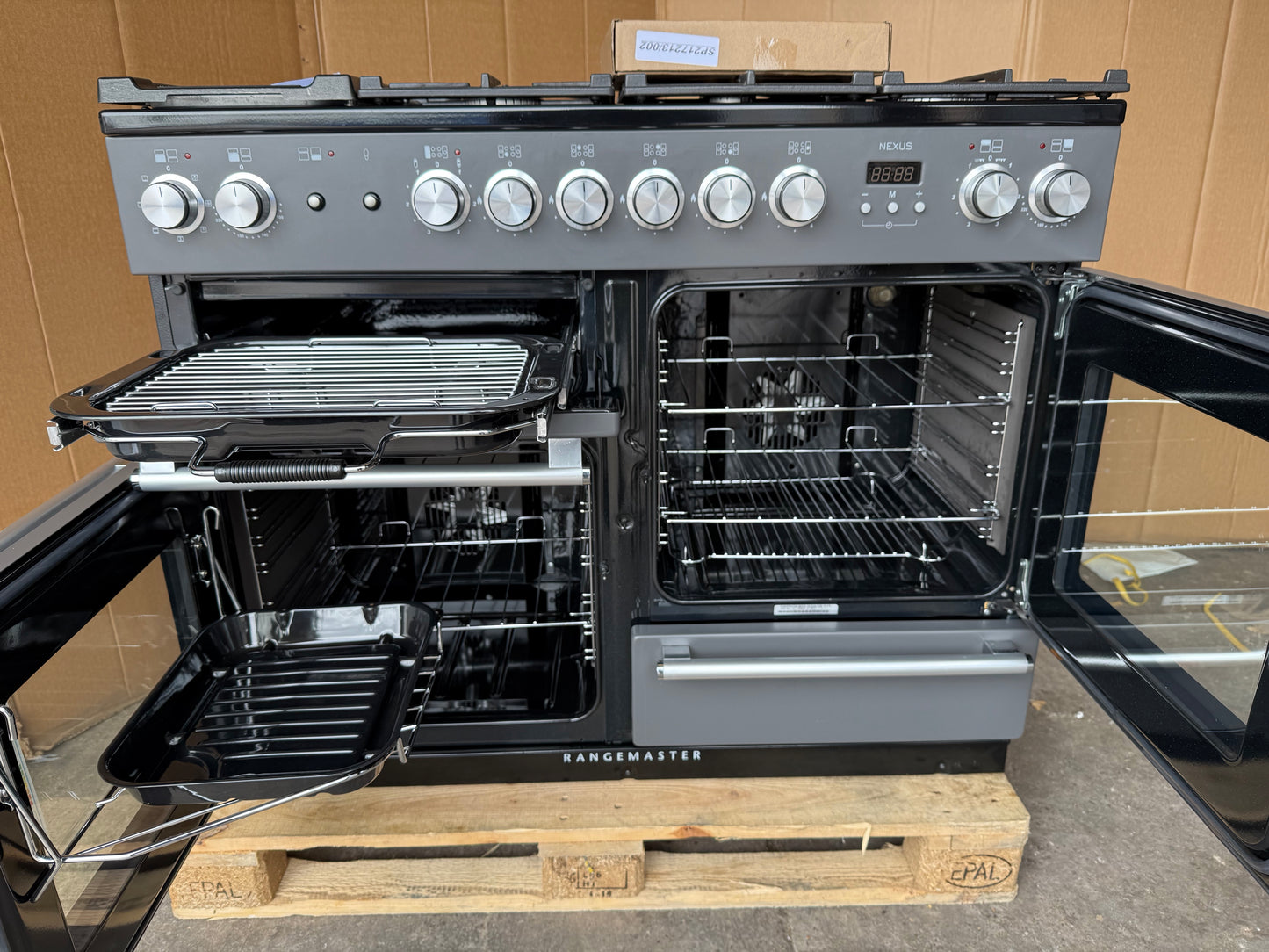 RANGEMASTER NEXUS 110 DUAL FUEL FSD SLATE/CHROME COOKER