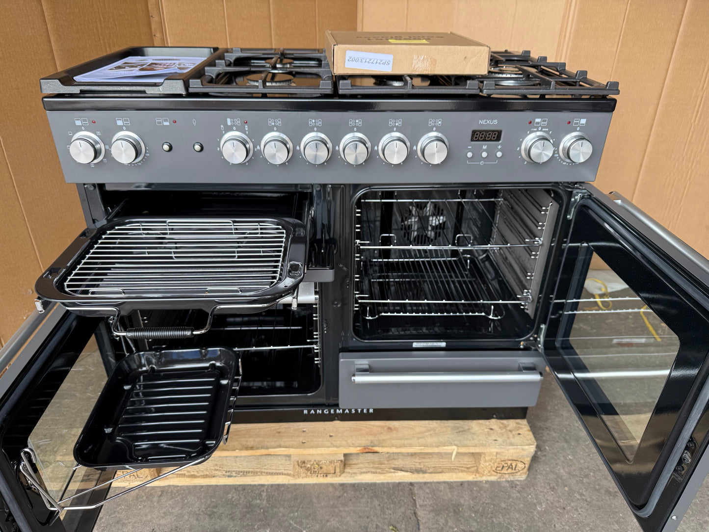 RANGEMASTER NEXUS 110 DUAL FUEL FSD SLATE/CHROME COOKER