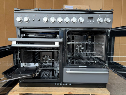 RANGEMASTER NEXUS 110 DUAL FUEL FSD SLATE/CHROME COOKER
