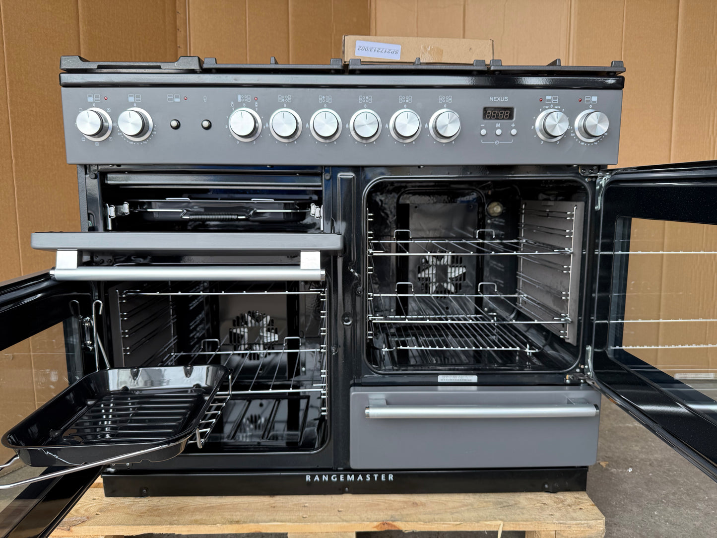RANGEMASTER NEXUS 110 DUAL FUEL FSD SLATE/CHROME COOKER