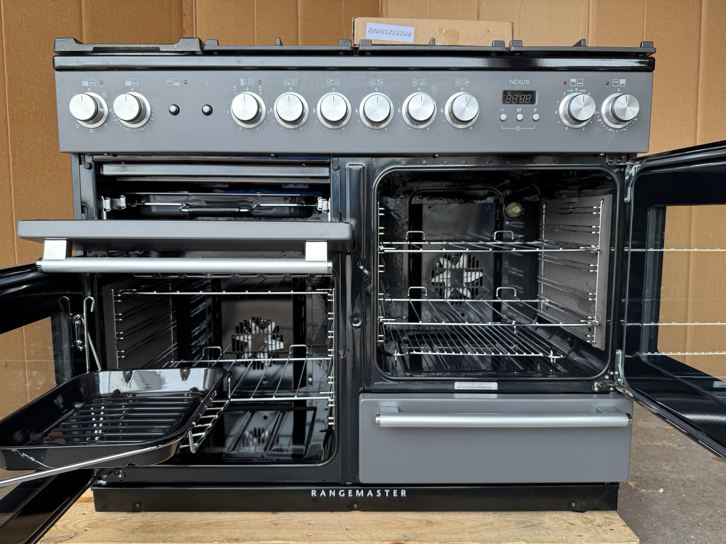 RANGEMASTER NEXUS 110 DUAL FUEL FSD SLATE/CHROME COOKER