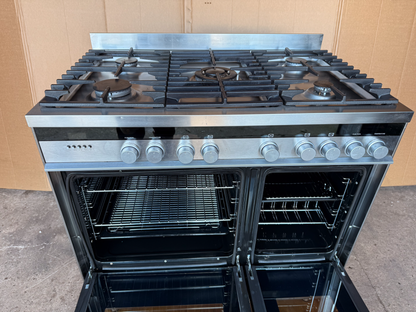 FISHER & PAYKEL 90 DUAL FUEL FSD STAINLESS STEEL COOKER