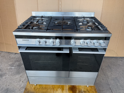 FISHER & PAYKEL 90 DUAL FUEL FSD STAINLESS STEEL COOKER