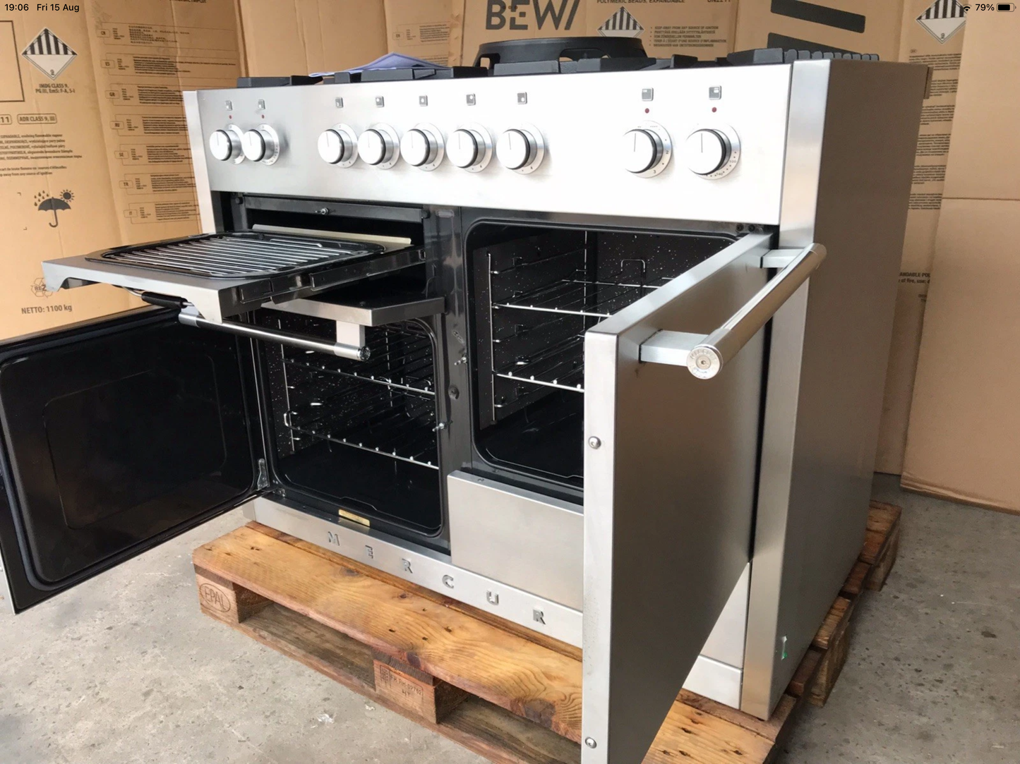 MERCURY 1100 DUAL FUEL FSD STAINLESS STEEL COOKER