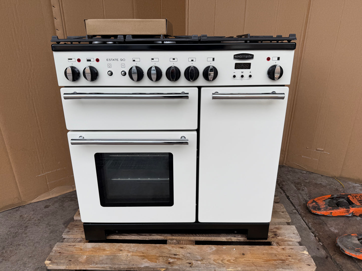 RANGEMASTER ESTATE 90 DUAL FUEL FSD IVORY/CHROME