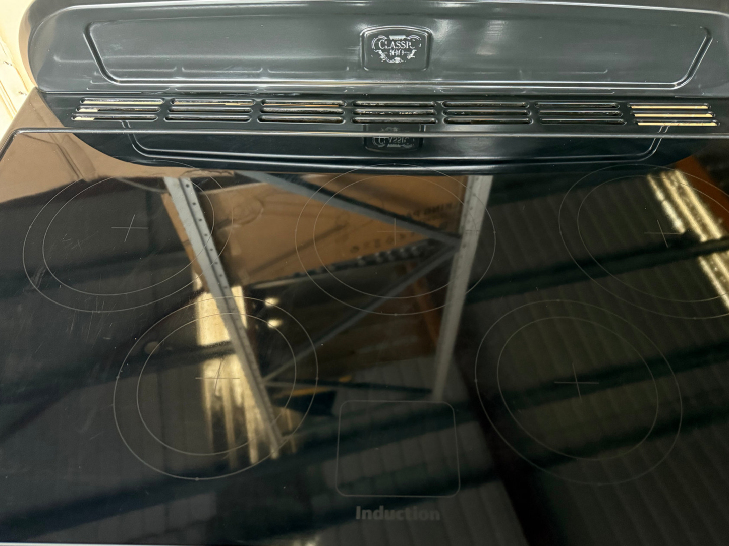 RANGEMASTER CLASSIC DELUXE 100 CREAM INDUCTION ALL ELECTRIC COOKER. PRISTINE CONDITION