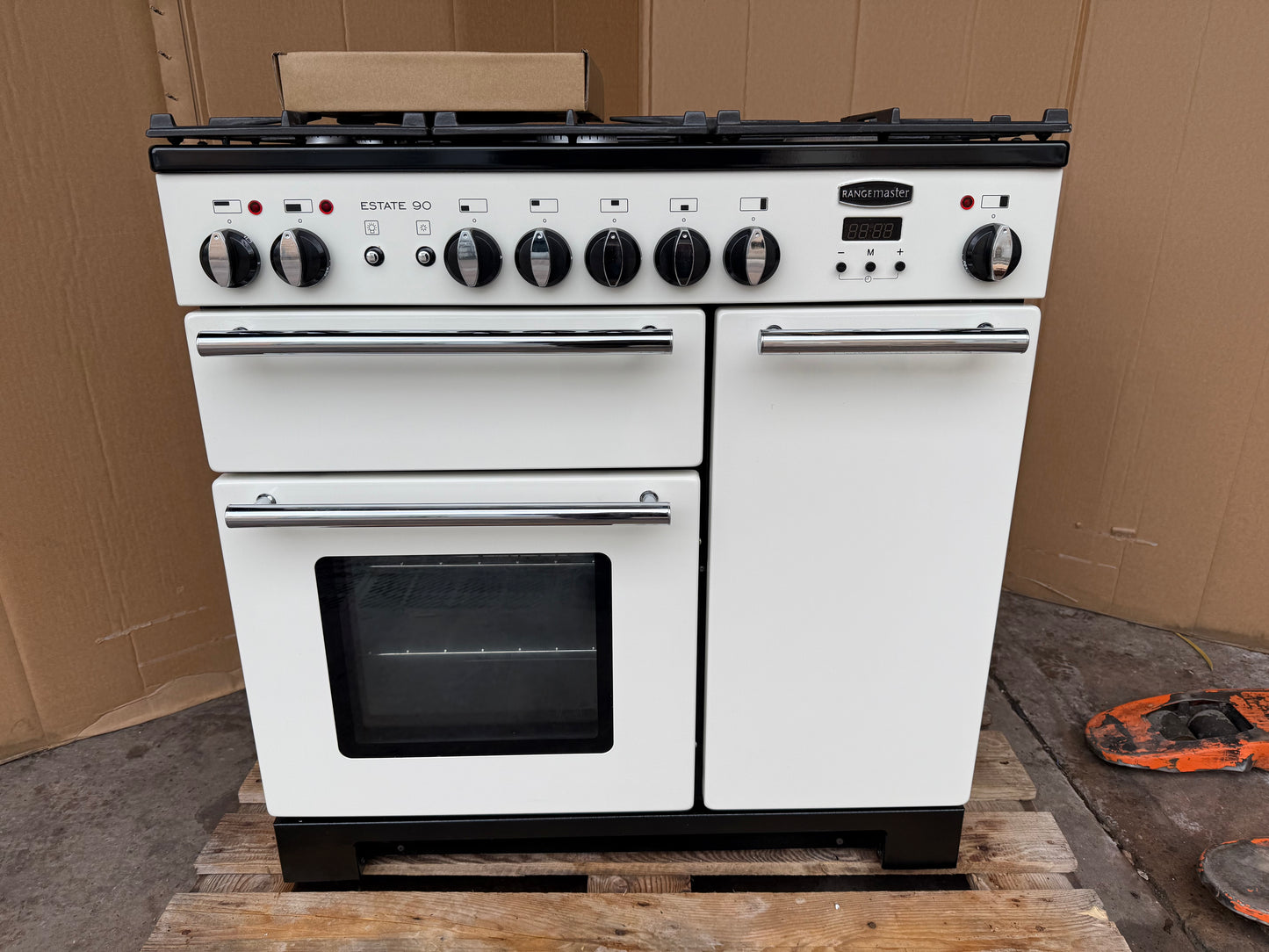 RANGEMASTER ESTATE 90 DUAL FUEL FSD IVORY/CHROME