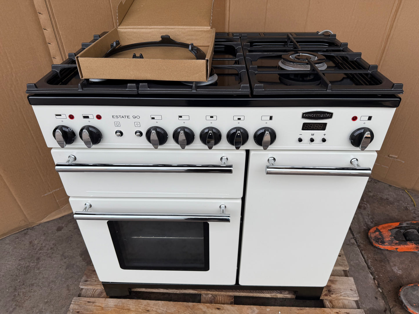 RANGEMASTER ESTATE 90 DUAL FUEL FSD IVORY/CHROME