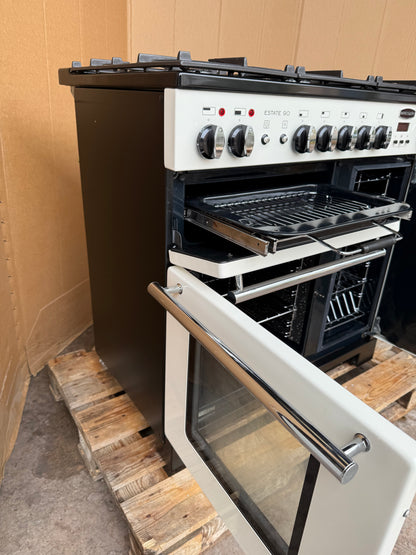 RANGEMASTER ESTATE 90 DUAL FUEL FSD IVORY/CHROME